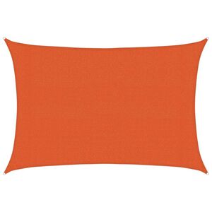 vidaXL Voile d'ombrage 160 g/m&sup2; rectangulaire orange 3x4,5 m PEHD