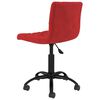 vidaXL Chaises pivotantes &agrave; manger lot de 2 Rouge bordeaux Velours
