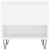 vidaXL Table basse blanc 50x46x50 cm bois d’ingénierie