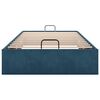 vidaXL Cadre de lit ottoman sans matelas bleu fonc&eacute; 90x190 cm velours
