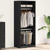 vidaXL Armoire Ch&ecirc;ne noir 80 x 50 x 200 cm Bois d'ing&eacute;nierie
