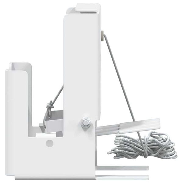 vidaXL Cible Knockdown Biathlon Blanc 18 x 14,5 x 16 cm Acier