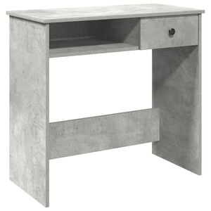 vidaXL Bureau Gris b&eacute;ton 80x40x75 cm Agglom&eacute;r&eacute;