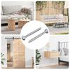 vidaXL Vis en bois 2 pcs Argent&eacute; 9,8 x 53 mm Acier