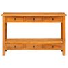 vidaXL Table console Naturel 115 x 32 x 76 cm Bois de Mahogany Massif