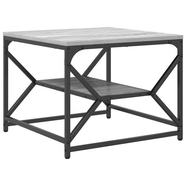 vidaXL Table basse Gris Sonoma 51 x 50 x 40 cm