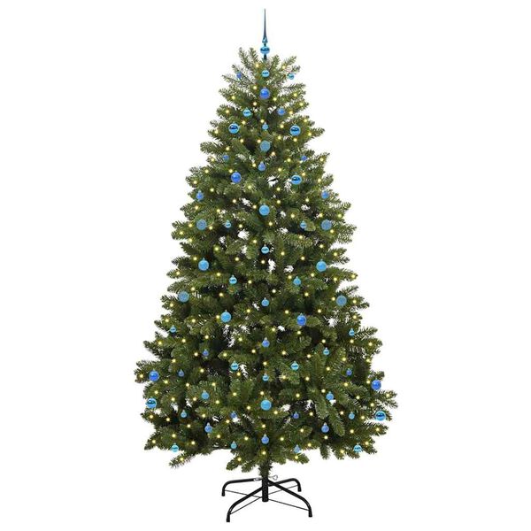 vidaXL Sapin de No&euml;l artificiel avec 300 LED Vert 270 cm PVC et m&eacute;tal
