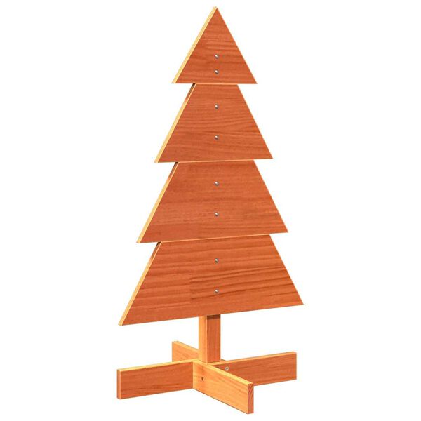 vidaXL Arbre de No&euml;l en bois pour d&eacute;coration 80 cm bois de pin massif