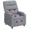 vidaXL Fauteuil de massage inclinable Gris clair 75 x 93 x 102 cm