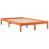 vidaXL Lit bibliothèque sans matelas cire marron 135x190 cm pin massif