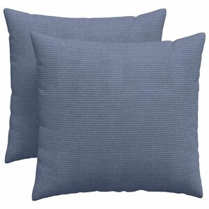 vidaXL Coussins de canap&eacute; 2 pcs Bleu 50 x 50 cm