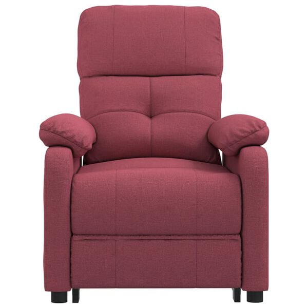 vidaXL Fauteuil Rouge bordeaux Tissu