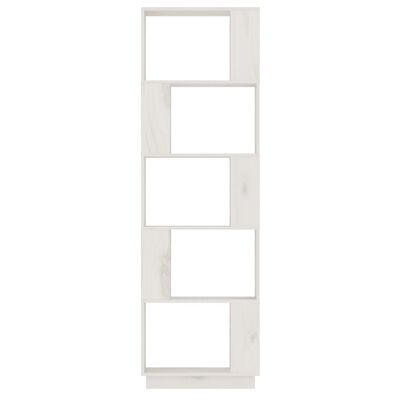 vidaXL Bibliothèque/Séparateur de pièce Blanc 51x25x163,5cm Pin solide