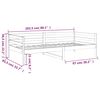 vidaXL Lit de jour sans matelas 80x200 cm bois de pin massif