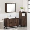 vidaXL Ensemble de meubles de salle de bain 3 pcs Ch&ecirc;ne marron