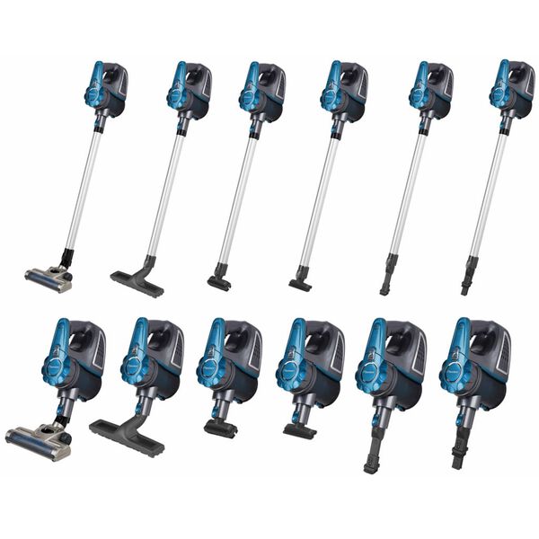 Bestron Aspirateur 2-en-1 120 W Bleu et Gris AVC850A