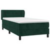 vidaXL Sommier &agrave; lattes de lit avec matelas Vert fonc&eacute; 100x200 cm