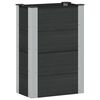 vidaXL Jardini&egrave;re sur&eacute;lev&eacute;e Noir 50 x 30 x 72 cm alu.