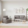 vidaXL Ensemble de Canap&eacute;s 2 pcs Taupe 162 x 80 x 85 cm tissu
