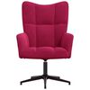 vidaXL Chaise de relaxation Rouge bordeaux Velours