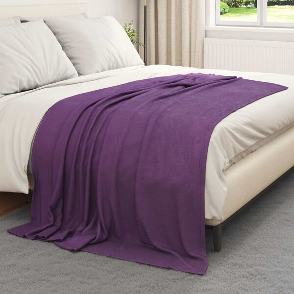 vidaXL Couvertures &agrave; jeter 6 pcs Violet 200 x 150 cm Toison