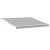 vidaXL Auvent r&eacute;tractable anthracite et blanc 4x3 m tissu et aluminium