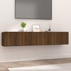 vidaXL Meubles TV 2 pcs ch&ecirc;ne marron 80x30x30 cm bois ing&eacute;nierie