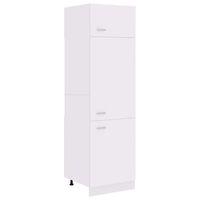 vidaXL Armoire de réfrigérateur Blanc 60x57x207 cm Aggloméré