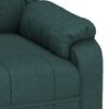 vidaXL Fauteuil de massage Vert fonc&eacute; Tissu