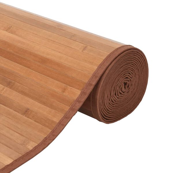 vidaXL Tapis rectangulaire naturel 70x300 cm bambou