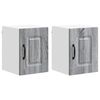 vidaXL Panneau de lave-vaisselle Kalmar 2 pcs Gris Sonoma