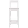 vidaXL Chaises de bar lot de 2 blanc 40x41,5x112 cm bois de pin solide