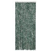 vidaXL Moustiquaire Vert et blanc 90x220 cm Chenille