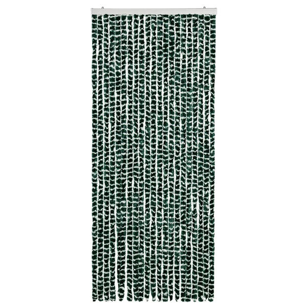 vidaXL Moustiquaire Vert et blanc 90x220 cm Chenille