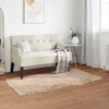 vidaXL Tapis en fausse Tafalla Beige 80 x 150 cm Polyester