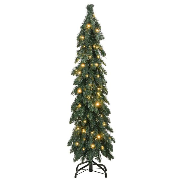 vidaXL Arbre de No&euml;l artificiel pr&eacute;-&eacute;clair&eacute; avec 60 LED 120 cm