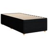 vidaXL Cadre de lit sans matelas noir 90x190 cm simple tissu