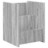 vidaXL &Eacute;tag&egrave;re &agrave; magazines avec &eacute;tag&egrave;re Gris Sonoma 35 x 35 x 45 cm