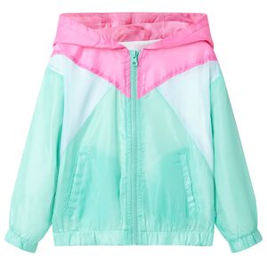 Veste à capuche avec fermeture éclair pour enfants multicolore 104