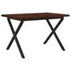 vidaXL Table &agrave; manger en bord vivant 120 x 70 x 75 cm