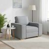 vidaXL Canap&eacute; Fauteuil Gris Clair 100x78x84 cm Tissu