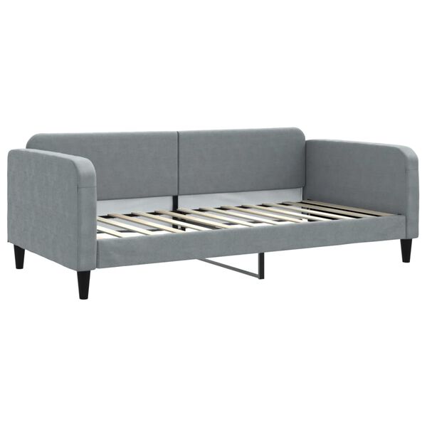 vidaXL Lit de repos gris clair 100x200 cm tissu