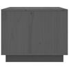 vidaXL Table basse Gris 80x50x40 cm Bois massif de pin