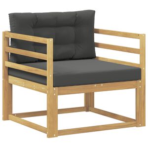 vidaXL Sofa de milieu ext&eacute;rieur Polyester Blanc