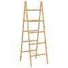 vidaXL Porte-serviette double avec 5 barreaux Bambou 50 x 160 cm