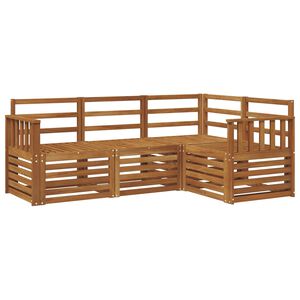vidaXL Ensemble de canap&eacute;s d'ext&eacute;rieur 4 pc 4 place Naturel