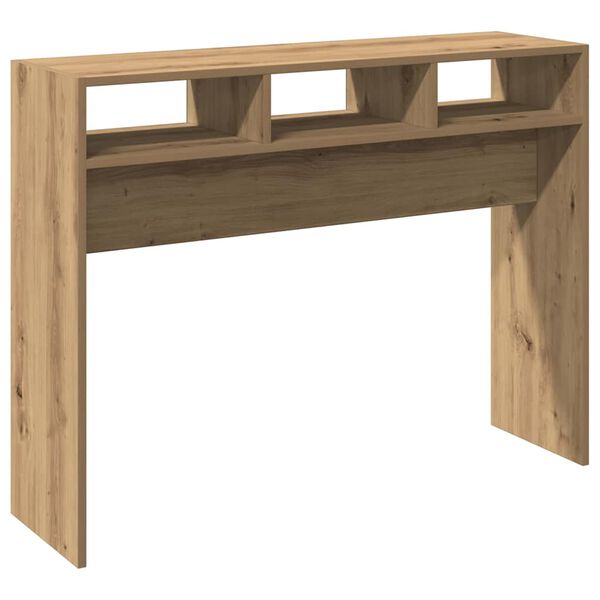 vidaXL Table console ch&ecirc;ne artisanal 105x30x80 cm bois d'ing&eacute;nierie