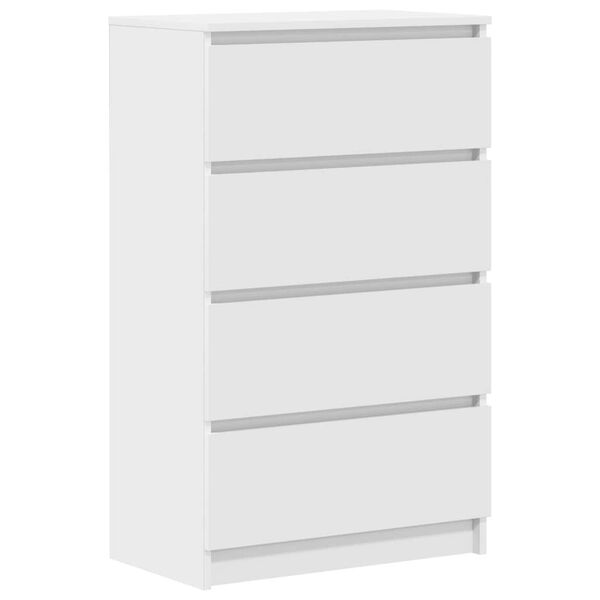 vidaXL Buffet Blanc 60x35x98,5 cm Bois d'ing&eacute;nierie
