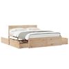 vidaXL Cadre de lit sans matelas 140x200 cm bois massif de pin