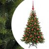 vidaXL Sapin de No&euml;l artificiel avec boules 120 cm 150 LED Blanc chaud